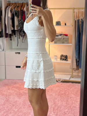 White  Mable   knit dress