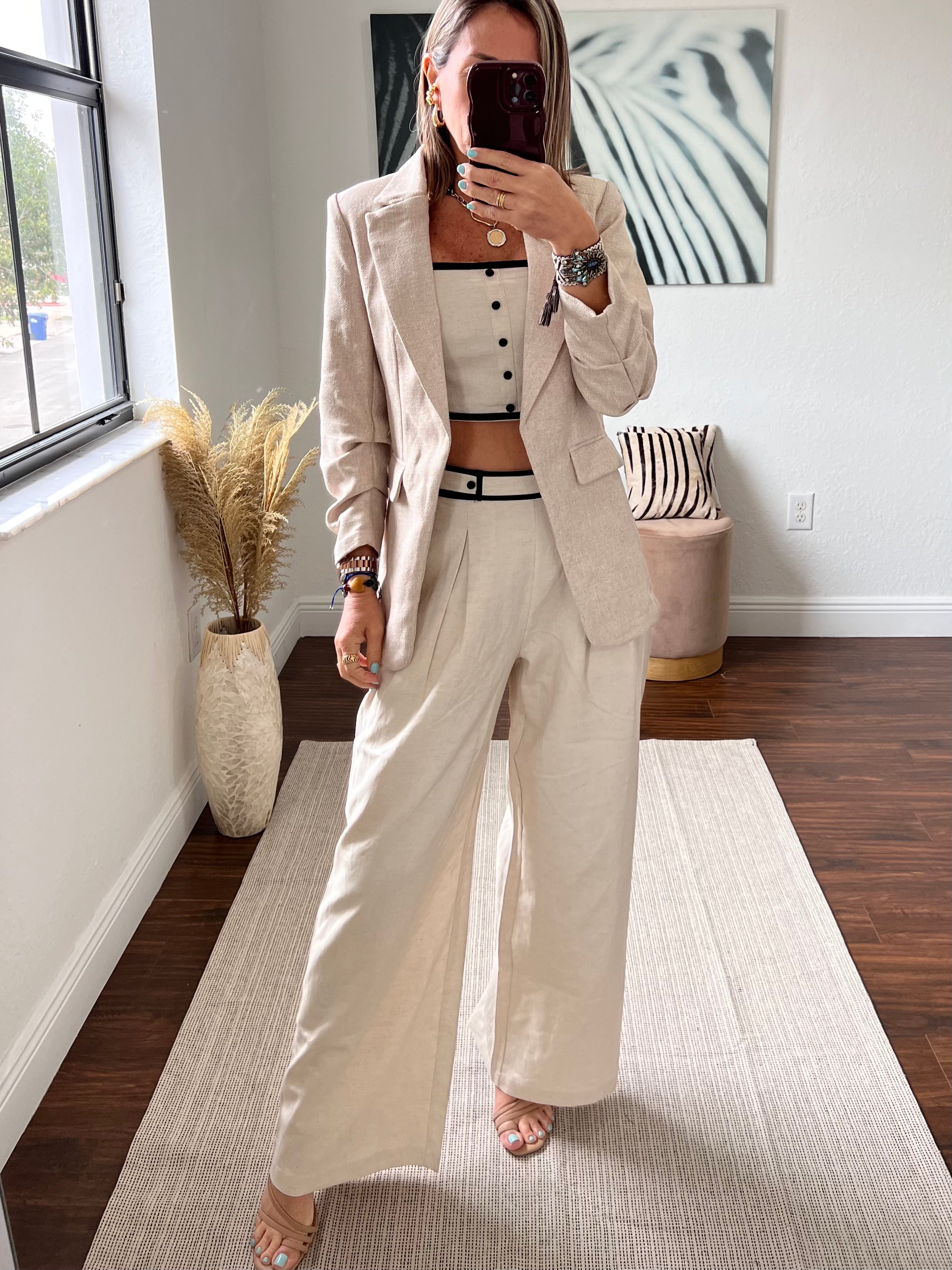 Beige    blazer