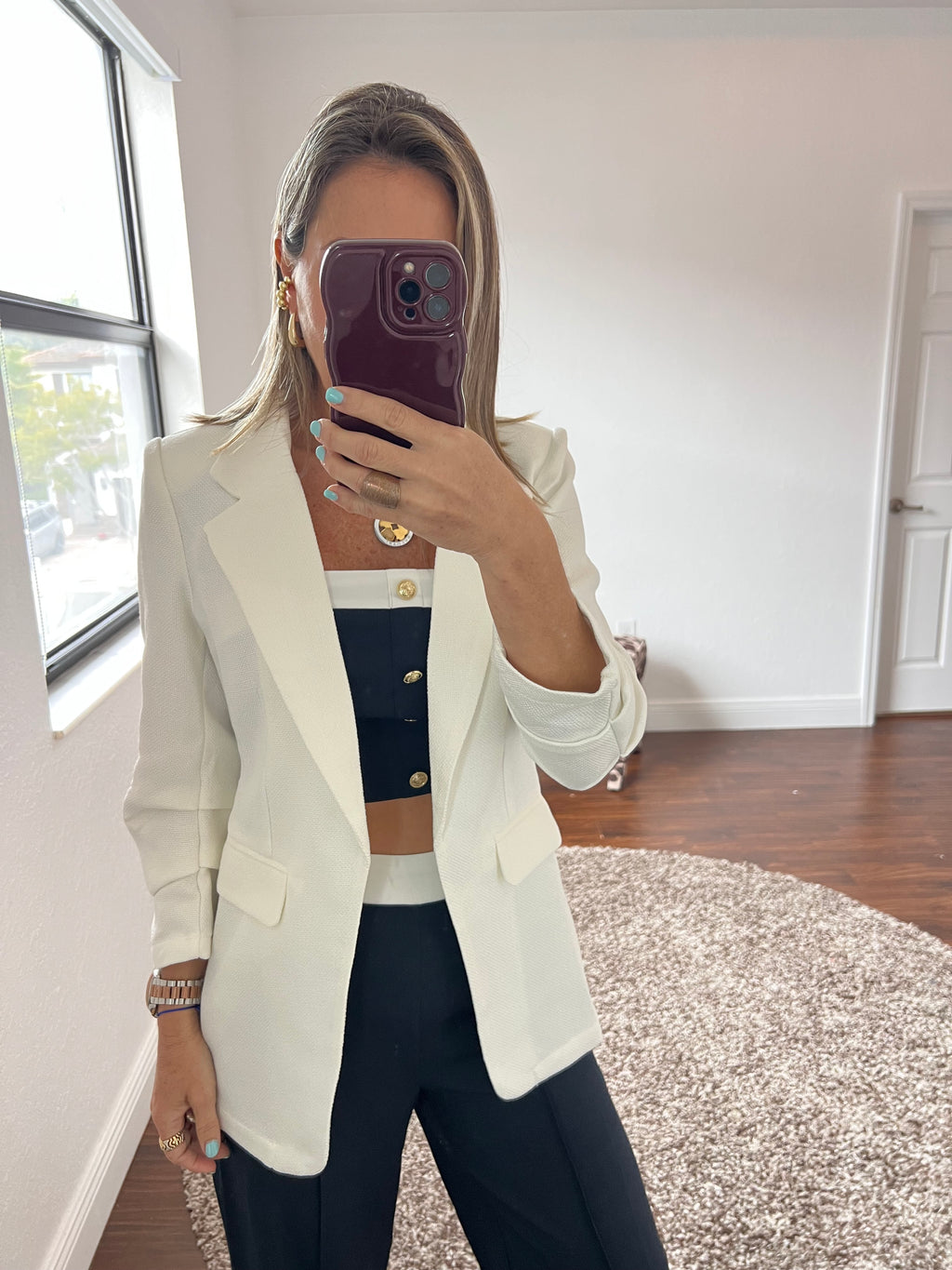 White   blazer