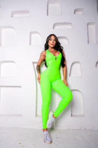 Neon green  suplex   jumpsuit