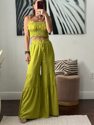 Athena Two-Piece set in Pistacho