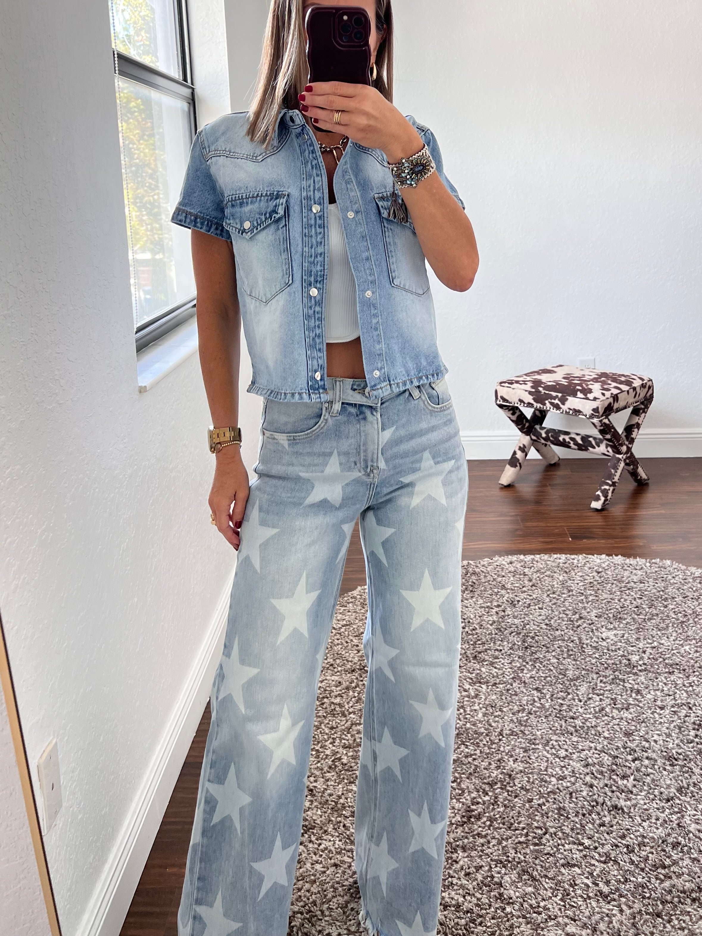 Stars  Blue  Risen  Jeans