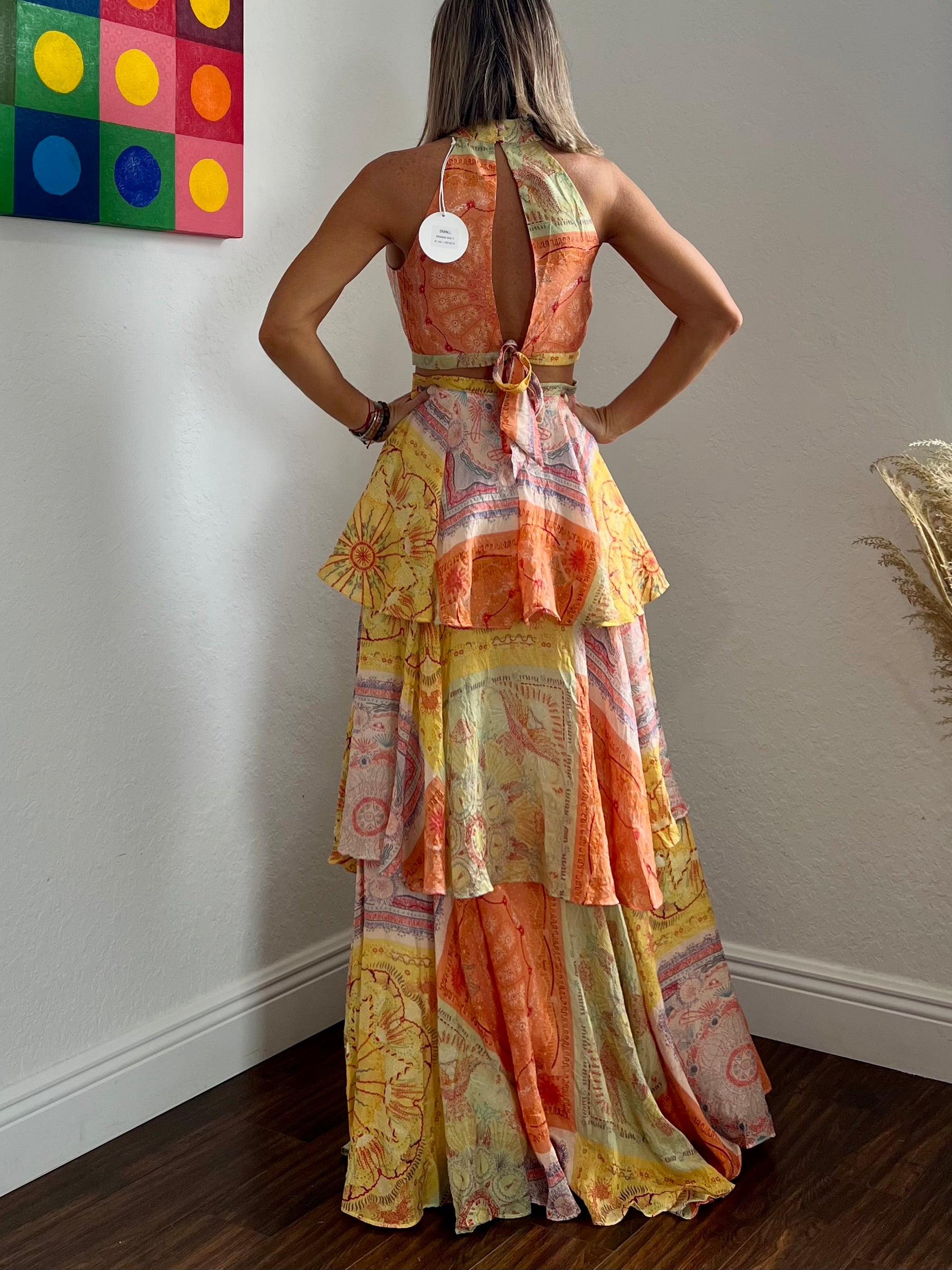 Maxi Skirt Floral Print Matching Set