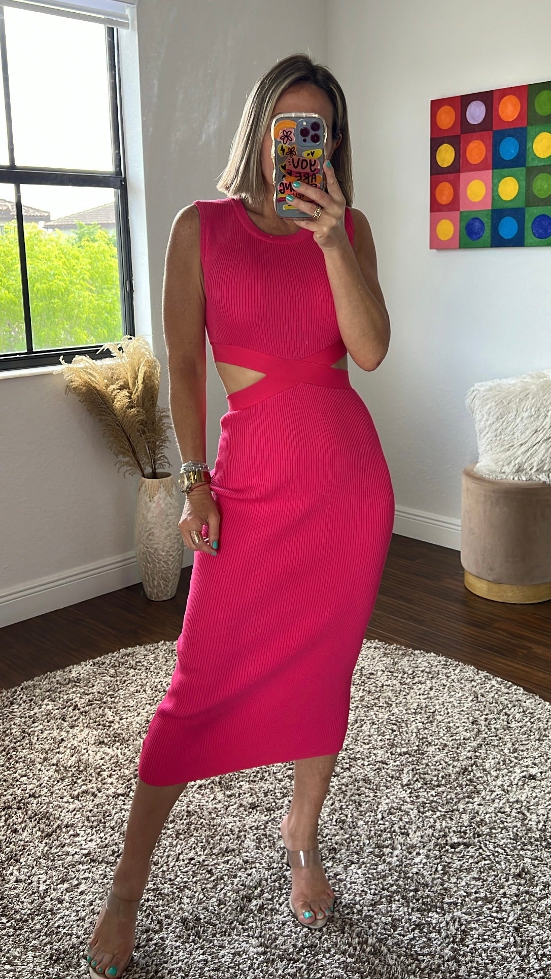 Pink  signature dress