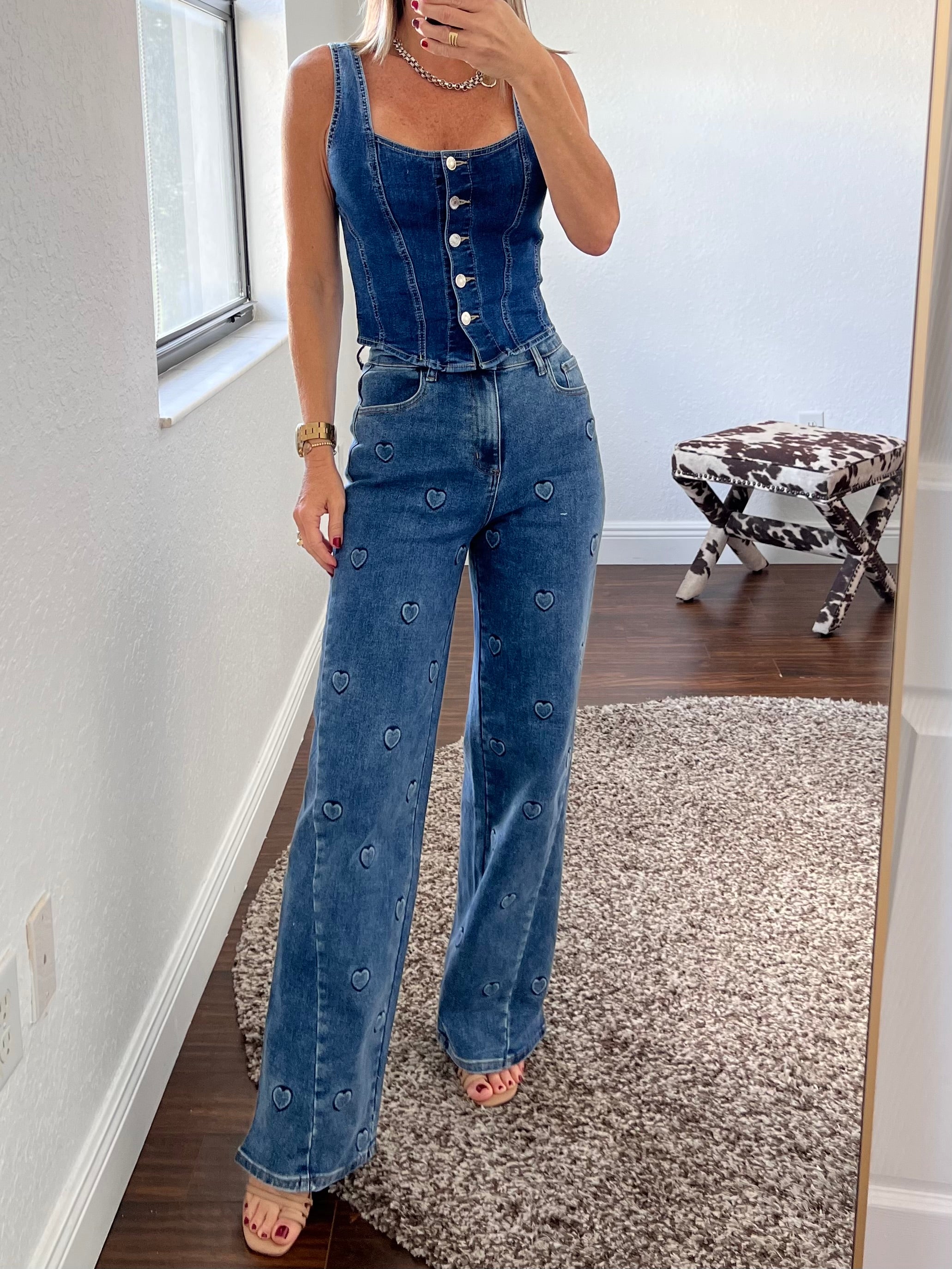 Heart  jeans