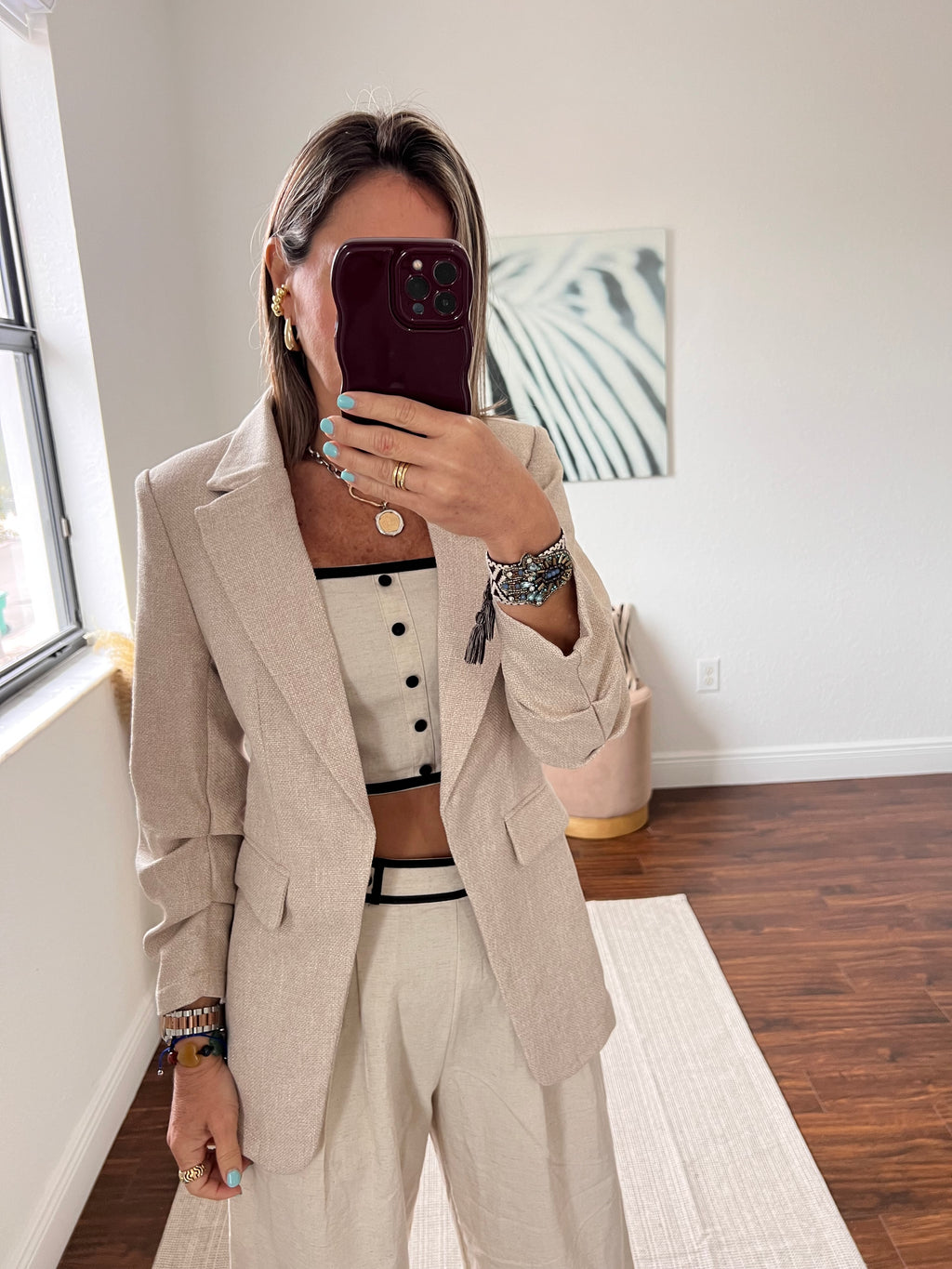 Beige    blazer